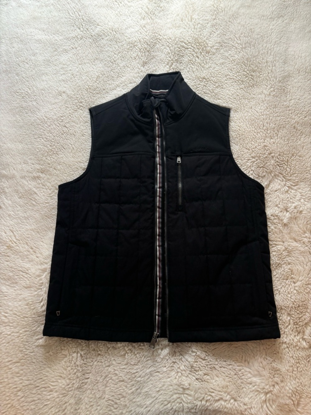 Orvis Black Quilted Vest